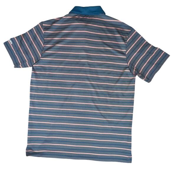 Columbia Golf Striped Short Sleeve Polo Men's Large Poly/Spandex Blend - Picture 2 of 7